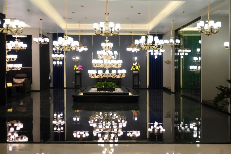 Chandelier Installation detail